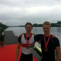 Ruben (links) und Max mit der Bronzemedaille der Deutschen Meisterschaften U19
